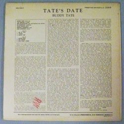 画像2: ☆中古アナログちょっとRARE BUDDY TATE(ts) AND HIS BAND / Tate's Date [LP]] (SWINGVILLE)