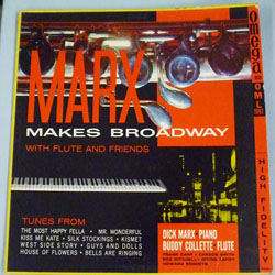 画像1: ☆中古アナログちょっとRARE DICK MARX(p) / Marx Makes Broadway [LP]] (OMEGA DISK)