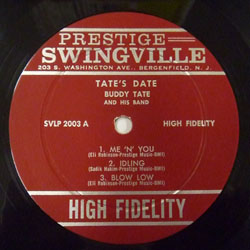 画像3: ☆中古アナログちょっとRARE BUDDY TATE(ts) AND HIS BAND / Tate's Date [LP]] (SWINGVILLE)